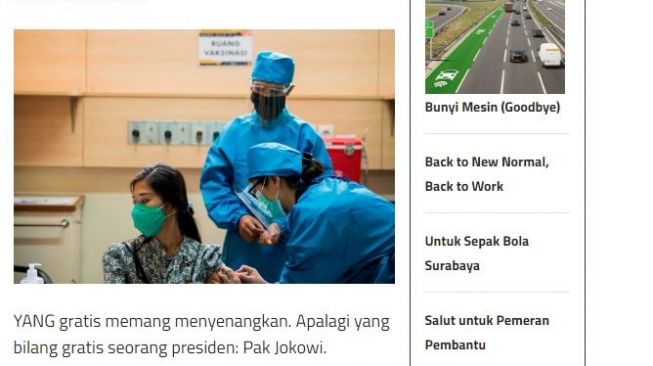 Tulisan Dahlan Iskan. (www.disway.id/)