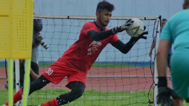 Kiper Persib Bandung, Muhammad Aqil Savik. [HO/tim media Persib/Katuk]