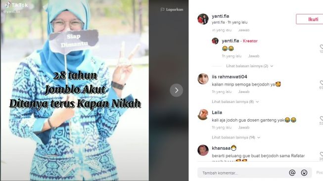 Guru nikah dengan muridnya. (Tiktok/@yanti.fla)