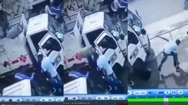 Auto Celeng, Detik-detik Preman Dihajar Tabung Gas 12 Kg