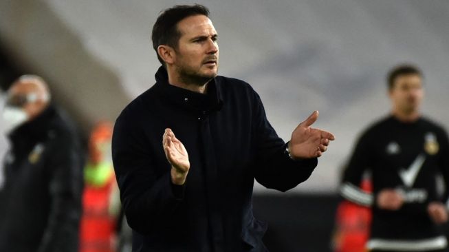 Pelatih Chelsea, Frank Lampard. [RUI VIEIRA / POOL / AFP]