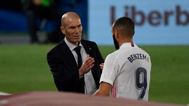 Cetak Gol dan Assist Lawan Eibar, Zidane Puji Benzema Setinggi Langit