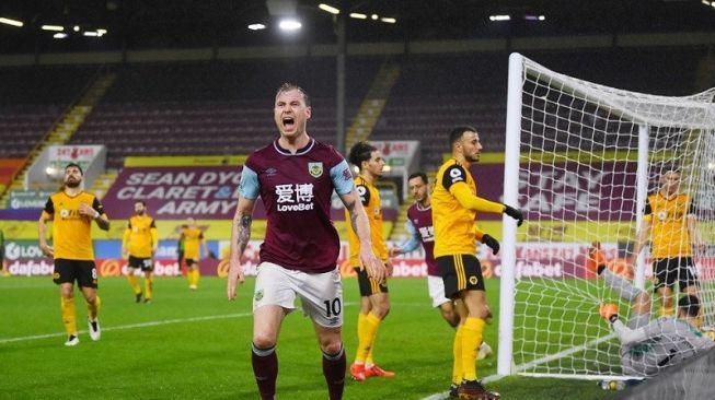 Hasil Liga Inggris: Menang 2-1, Burnley Tinggalkan Zona Merah