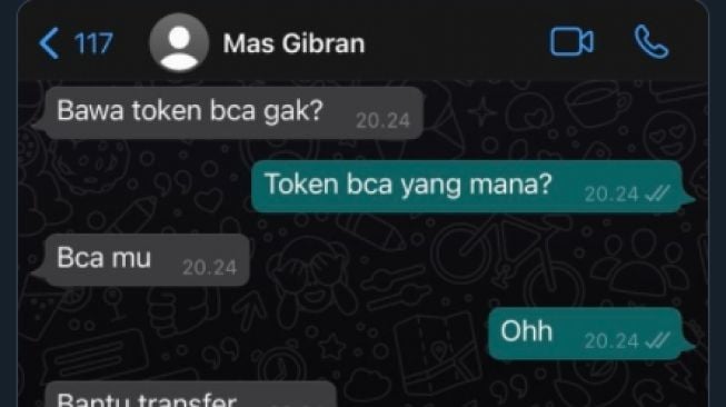 Tangkapan Layar Percakapan Kaesang Pangarep dan Mas Gibran (Twitter/Kaesangp).