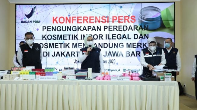 Awas Beli Komestik Online! BPOM Sita Lebih dari Rp10 Miliar Produk Ilegal