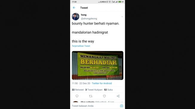 Viral Sayembara Tangkap Maling Hadiah Uang, Ini Cerita Warga Celeban Jogja