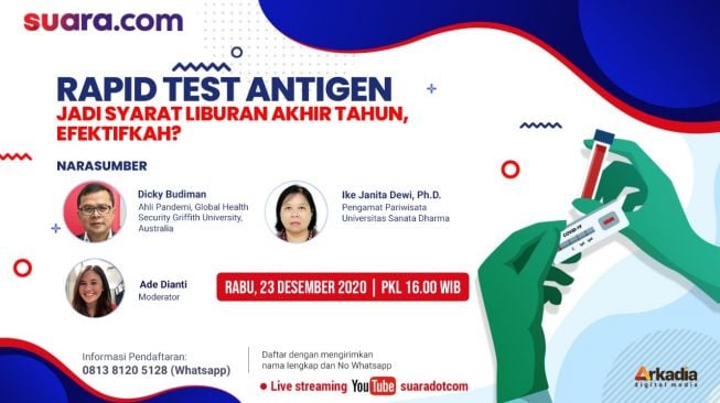 LIVE: Rapid Test Antigen Jadi Syarat Liburan Akhir Tahun, Efektifkah?