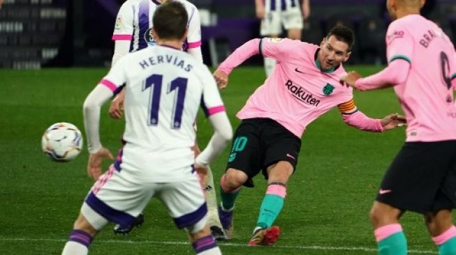 Barcelona Gasak Valladolid, Lionel Messi Pulang Naik Jet Pribadi