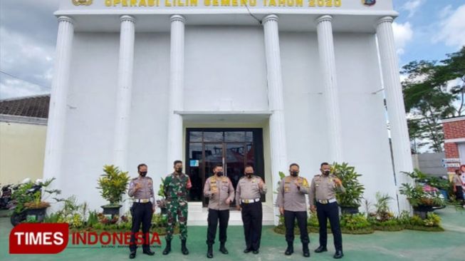 Uniknya Pos Polisi Mirip Istana Kepresidenan di Malang