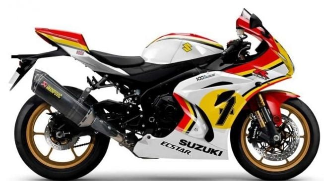 Deretan motor Suzuki edisi spesial juara MotoGP. (rideapart.com)