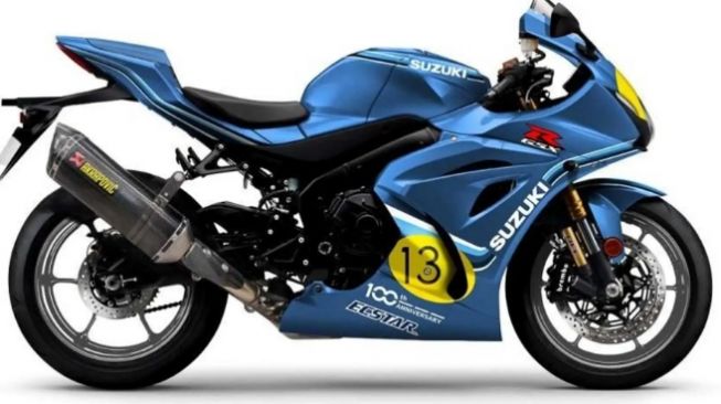 Deretan motor Suzuki edisi spesial juara MotoGP. (rideapart.com)