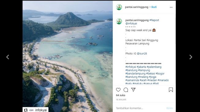 Tempat Wisata di Lampung Tetap Buka Selama Libur Lebaran 2021