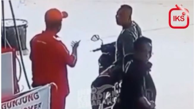 Ditegur Tak Pakai Masker, Pria Ini Malah Ludahi Petugas SPBU di Semarang