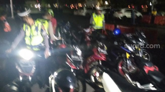 Tak Juga Kapok, 250 Motor Berknalpot Brong Disikat Polresta Solo Malam Ini