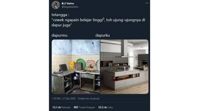 Cuitan ini Mendadak Viral karena Singgung Perempuan Berpendidikan Tinggi