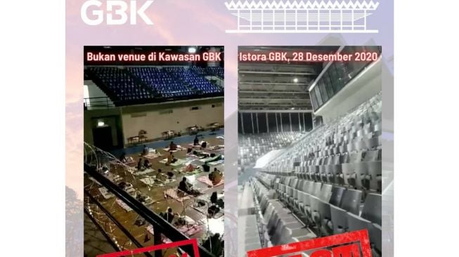 CEK FAKTA: Benarkah Istora Senayan Digunakan untuk Merawat Pasien Covid-19?