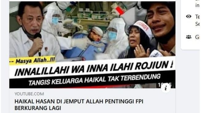 CEK FAKTA: Benarkah Haikal Hassan Dijemput Allah?