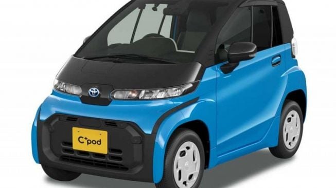 Penampilan mobil listrik Toyota C+pod [Toyota via ANTARA].