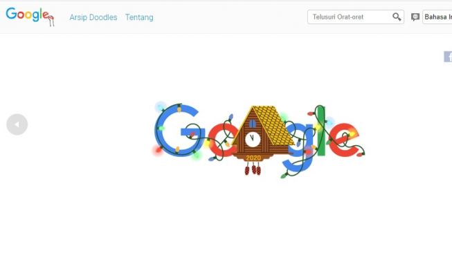 Google Doodle Malam Tahun Baru. [Screenshot]