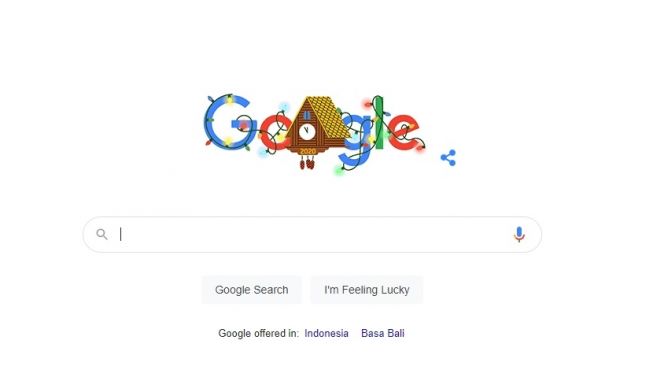 Google Doodle Malam Tahun Baru. [Screenshot]