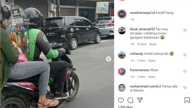 Potret Ojol Unjuk Kreativitas Saat Bekerja, Sekat Pembatasnya Jadi Sorotan