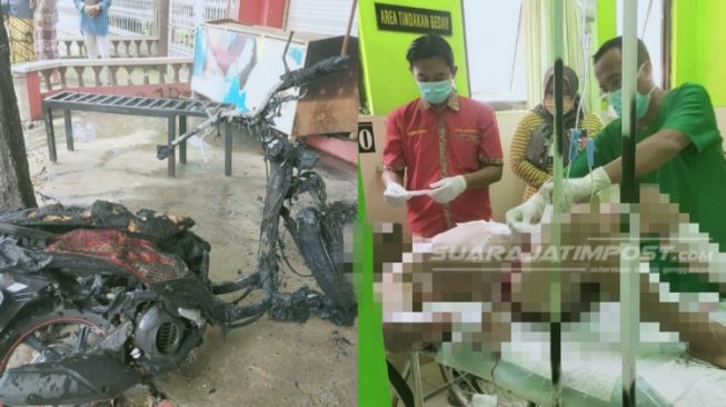 Nahas, Tubuh Warga Sumenep Ini Terbakar Gegara Isi Bensin Sambil Merokok