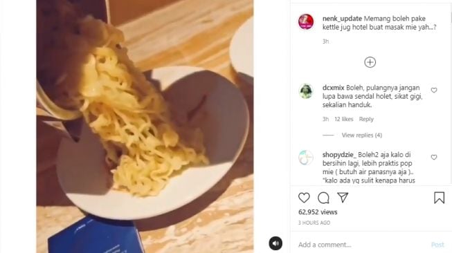 Masak Mie Pakai Ketel Hotel, Aksi Gadis Ini Tuai Kritikan dari Warganet