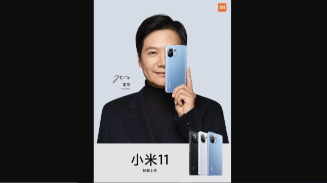 CEO Xiaomi, Lei Jun mempromosikan Mi 11. {Gizmochina]