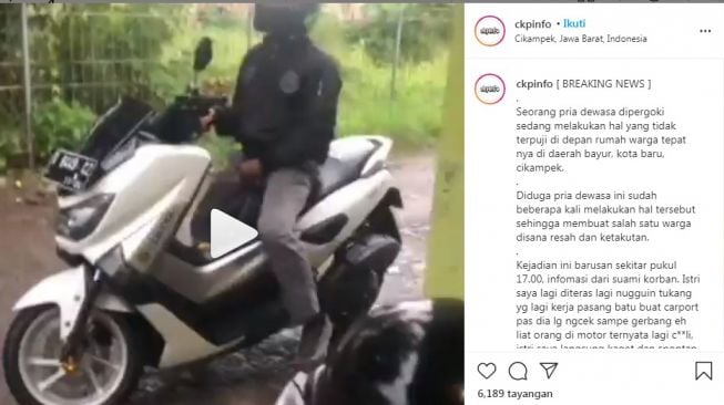 Buntuti Wanita untuk Onani, Pria di Solo Ini Dicari Gibran: Pelakunya Pakai Motor Apa?