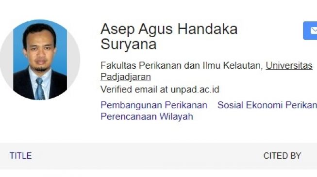 2 Hari Jadi Wakil Dekan UNPAD, Asep Agus Handaka Dicopot karena Ikut HTI