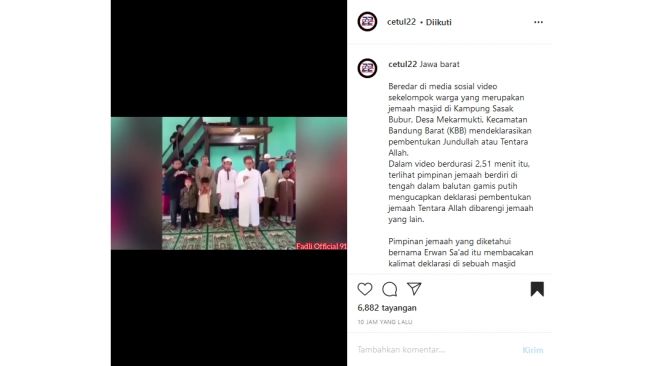 Heboh! Sejumlah Orang Ucap Deklarasi Tentara Allah, dari Anak hingga Dewasa