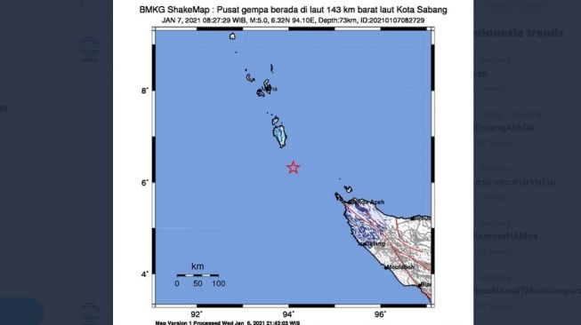 BMKG Ungkap 7 Fakta Unik Gempa Aceh Pagi Tadi