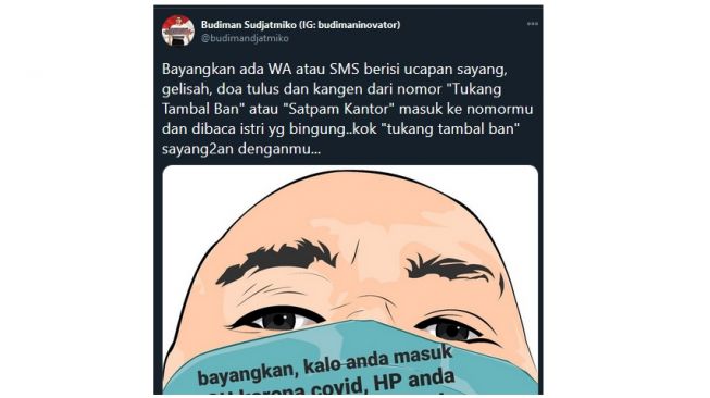 Viral! Gambar Ajakan Pakai Masker ini Bikin Bapak-bapak Langsung Takut!