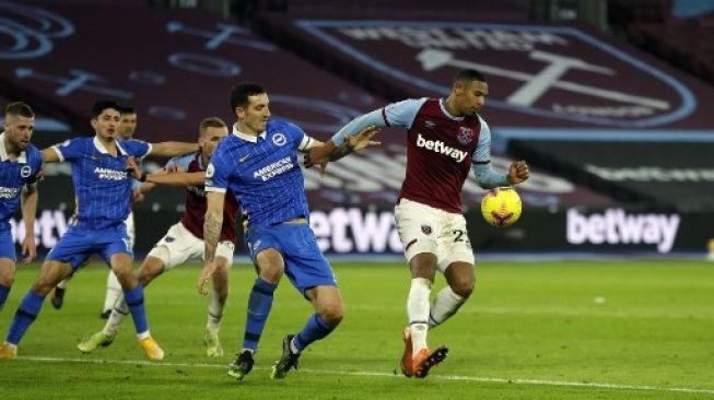 Sebastian Haller memperkuat West Ham United di ajang Liga Premier Inggris. [AFP]