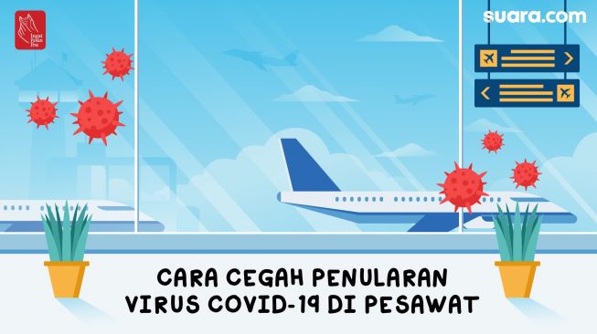 Videografis: Cara Cegah Penularan Virus Covid-19 di Pesawat