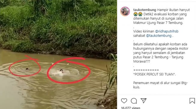 Viral Video Evakuasi Mayat Hanyut, Warganet Geregetan dengan Pria Ini