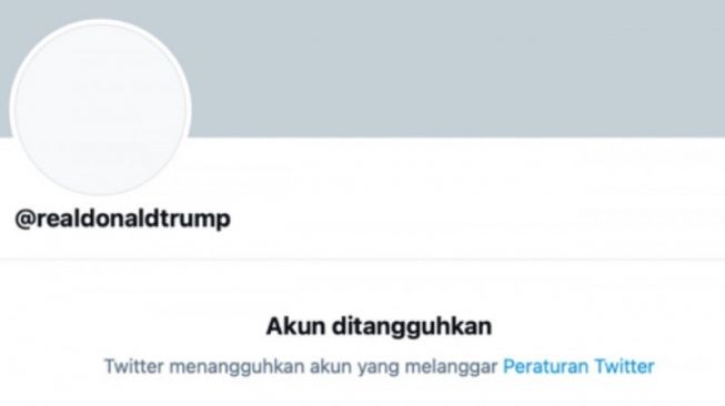 Akun Twitter Donald Trump Diblokir Permanen. [Antara]