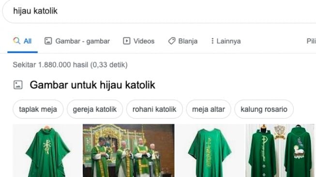 Pengertian hijau katolik [jepretan google]