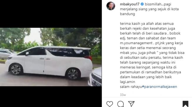Toyota Alphard Mbak You. (Instagram)