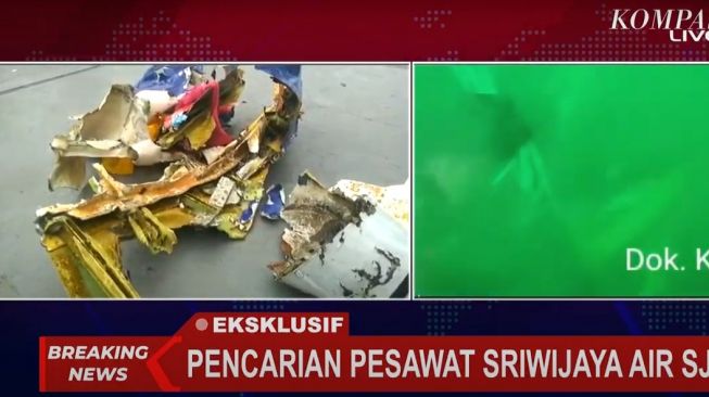 Foto-foto bawah laut pencarian puing Sriwijaya Air jatuh di Perairan Kepulauan Seribu dibagikan tim Kopaska. (KOMPAS TV)