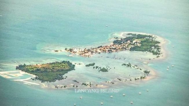 Pulau Lancang gugusan Kepulauan Seribu, lokasi pesawat Sriwijaya SJ 821 jatuh [instagram Pulau Lancang]