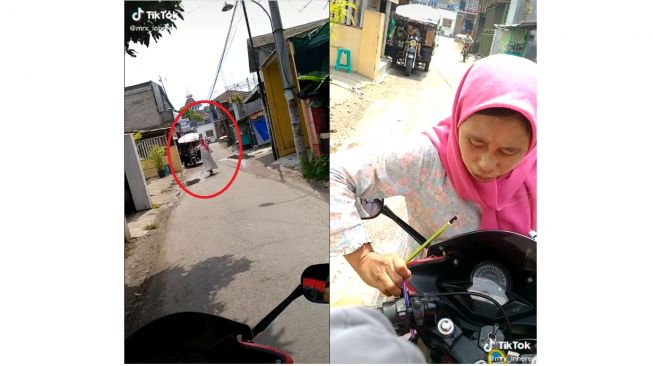 Viral! Aksi Ibu di Kampung Inggris Hadang dan Paksa Orang Beli Dagangannya!