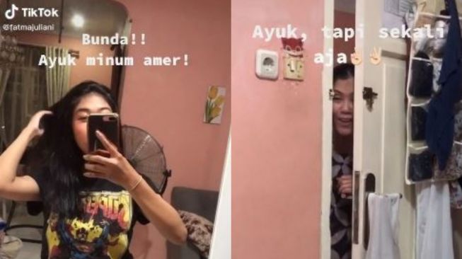 Viral Video Anak Ajak Ibunya Minum Anggur Merah