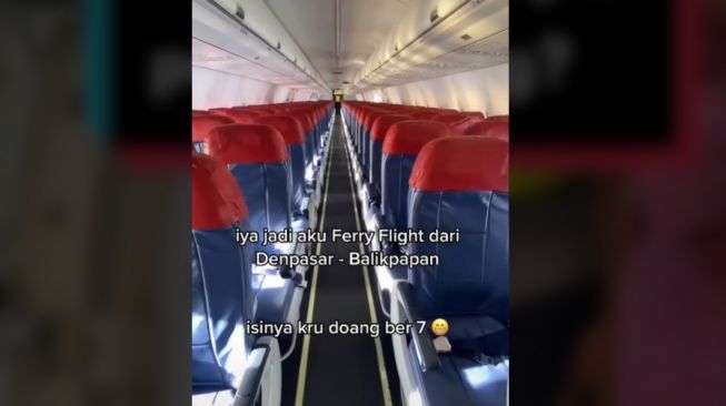 Heboh Pesawat Denpasar-Balikpapan Terbang Tanpa Penumpang, Bangku Kosong