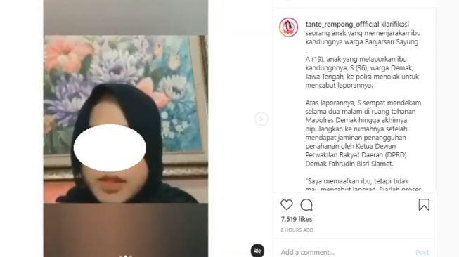 Anak Laporkan Ibu Kandung: Saya Tetap Anak Ibu, Saya Ingin Ibu Introspeksi