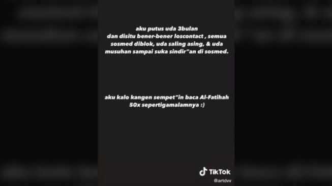 Kisah balikan dengan mantan setelah melewati drama saling sindir dan saling blok (tiktok)