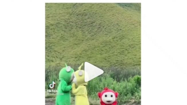 Ngenes! Viral Video Badut Teletubbies Dikucilkan Teman Sendiri