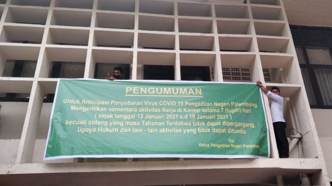 Kedua Kalinya, Pengadilan Negeri Palembang Diliburkan Akibat Covid 19