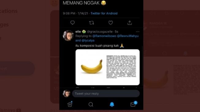 Skakmat seorang warganet pada pria yang mengaku menolak zat kimia masuk tubuhnya (twitter)