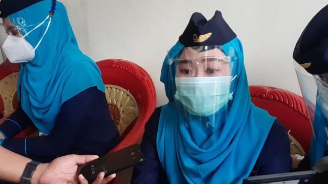 Aprilia Gita, teman Pramugari Isti Yudha Prastika yang menjadi korban SJ 182. (Suara.com/Wivy Hikmatullah)